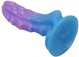 Atlanteans Realistische Dildo met Zuignap Blauw & Paars — thumbnail 4