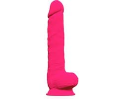 SILEXD - Realistische XXL Dildo - 38 x 7 cm - Roze