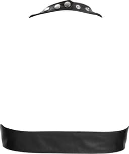 Rimba - Lederen Bustier met Vetersluiting - Zwart L — thumbnail 5