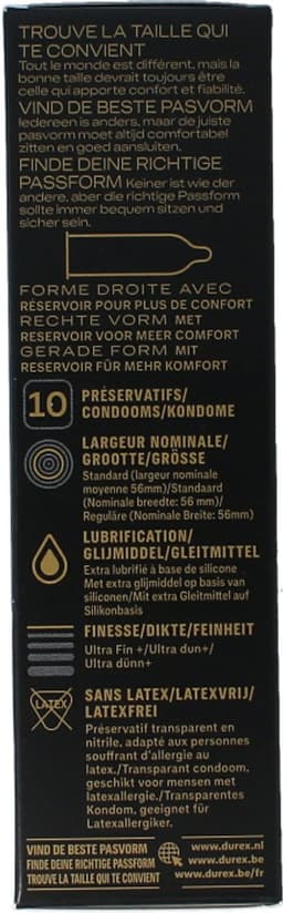 Durex Intensity Condooms 10st - Nieuwste generatie ultradunne, latexvrije condooms voor mannen – Gedeelde lichaamswarmte — thumbnail 5
