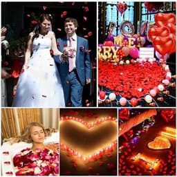 Romantische Theelichtjes en Rozenblaadjes Set voor Valentijnsdag — thumbnail 3