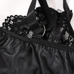 Sexy jurk met rits aan de voorkant voor dames, lingerie, clubwear, mini-jurk met bodycon kanten bh-jurk — thumbnail 7