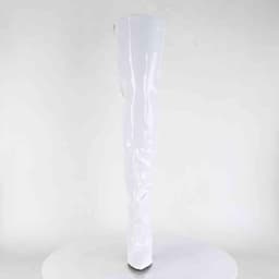 Pleaser - SEDUCE-3010 Overknee laarzen - US 13 - 44 Shoes - Wit — thumbnail 2