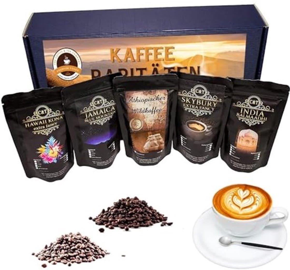 Exclusieve geschenkset met koffiezeldzaamheden - Kopi Luwak, premium koffie en verse branding — afbeelding 1