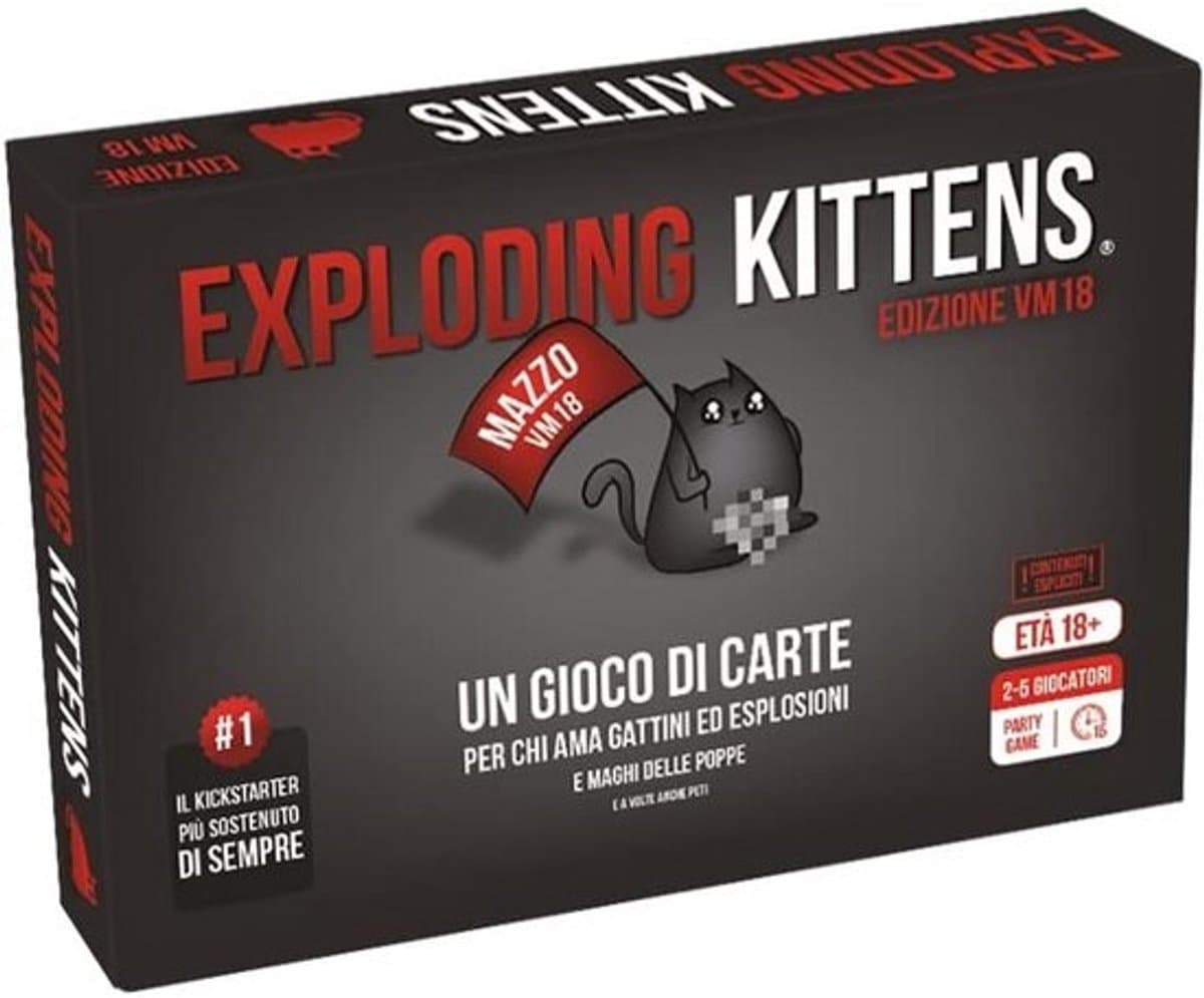 Exploding Kittens kaartspel: Strategische en Spannende Versie van Russische Roulette — afbeelding 1