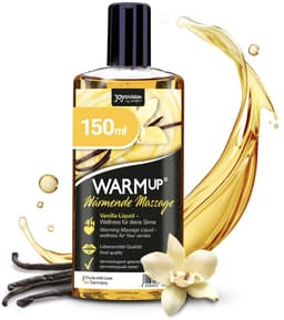 JOYDIVISION Warmup 150 ml massagevloeistof met vanillegeur en -smaak I verwarmend effect I net als massageolie — thumbnail 1