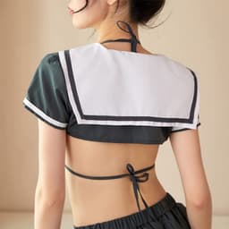 SolidKeus - Sexy Cosplay Schoolgirl Kostuum Mini Jurk Set — thumbnail 3