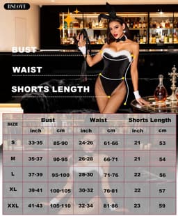 SolidKeus - Sexy Bunny Kostuum voor Vrouwen met 7-delige Set — thumbnail 3