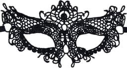 Oogmasker kant - Masker - Gemaskerd bal - Venetiaans masker - Masquerade mask - Verkleden - Spannend sexy masker - Zwart - Kant - Jonyx — thumbnail 2