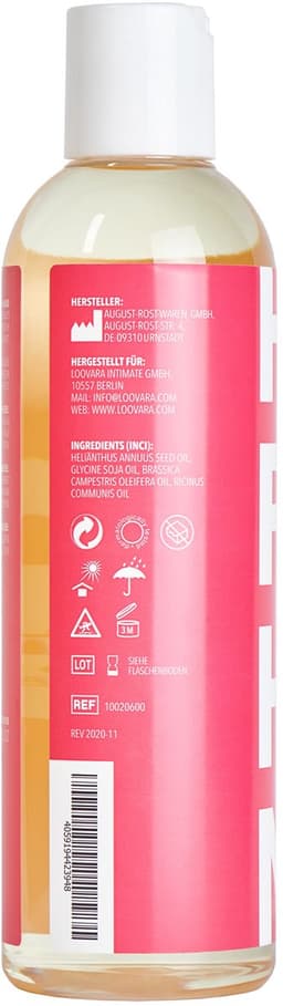 Loovara Massageolie Huile d'Amour 250 ml - HAPPY HAND - Vegan, dermatologisch getest, ideaal voor voorspel en massages voor koppels, compatibel met seksspeeltjes — thumbnail 5
