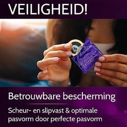 VIBRATISSIMO condooms 100-pack | Gevoelsecht & Extra Vochtig | Gekleurde anticonceptie voor mannen | Verpakking in rood, Zwart, Groen, Geel, Goud — thumbnail 5