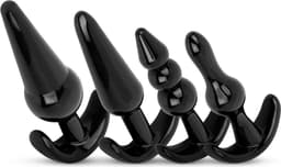 Butt Plug Set 4 Stuks - Zwart — thumbnail 3