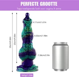 Draken Dildo - Fantasy Dildo - Dildo XXXXL Extreme - Animal Dildo - XXL Dildo Exstreem Groot – Dragon Dildo Groot - XXXL Dildo - Waterdicht - 25cm - Discreet Verzonden — thumbnail 4