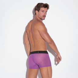 CODE 22 Sheer Mesh Trunk Grape - MAAT S - Erotisch Heren Ondergoed - Boxershort voor Man - Sexy mannen Boxershort — thumbnail 3