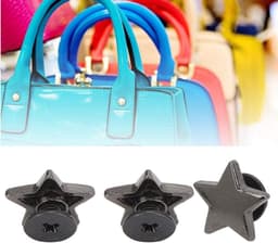 20pcs star shape rivet, star stud button star rivets press studs diy clothes shoes decoration with screws[Black metal color]Rivet pliers — thumbnail 6