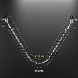 Oneay BDSM Tepelspeeltjes – Verstelbare Metalen Tepelklemmen voor Mannen en Vrouwen – Borststimulatie, Bondage en Erotisch Seksspeelgoed voor Volwassenen — thumbnail 3