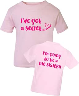 Schattig T-shirt voor Grote Zus - Perfect voor Zwangerschapsaankondigingen en Kindermode — thumbnail 1
