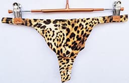 Heren Leopard Thong Ondergoed - Ultra Dunne Slip voor Casual en Sport — thumbnail 2