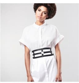 Bijoux Indiscrets - Maze Wide Belt Zwart — thumbnail 2