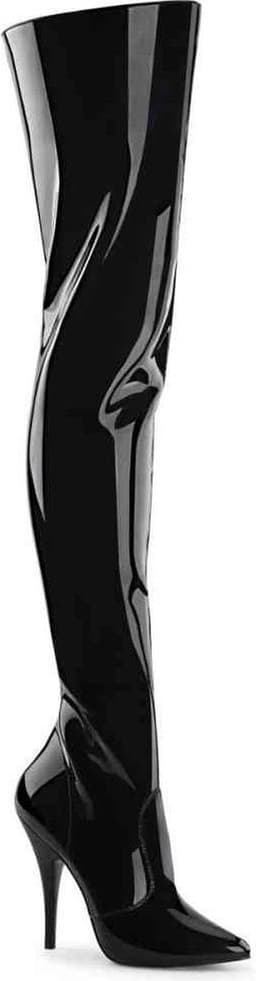 EU 42,5 = US 12 | SEDUCE-3010 | 5 Plain Stretch Thigh Boot — thumbnail 1
