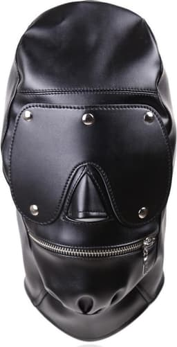 Banoch - Gimp/3 Black - zwart bondage masker van pu leer - bdsm — thumbnail 9