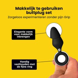PureVibe® Arousal Buttplug Set met 3 verschillende groottes - Voor Mannen & Vrouwen - Sex Toys - Seksspeeltjes - Buttplugs - Butt plug - Anal Plug — thumbnail 3