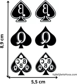 BBC Tattoo - QoS tattoo - Queen of Spades tatoeage - 18+ tijdelijke tattoo - neptattoo volwassenen - erotische tattoos - temporary tattoo - erotiek — thumbnail 4