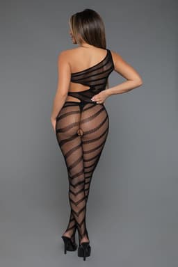 Be Wicked - Crazy For You - Bodystocking - Zwart - Plus Size — thumbnail 2