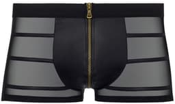 NEK – Uitdagende Shorts met Rits Sluiting en Powernet Inzet Stukken voor de Stoere Heren – Maat L – Zwart — thumbnail 1