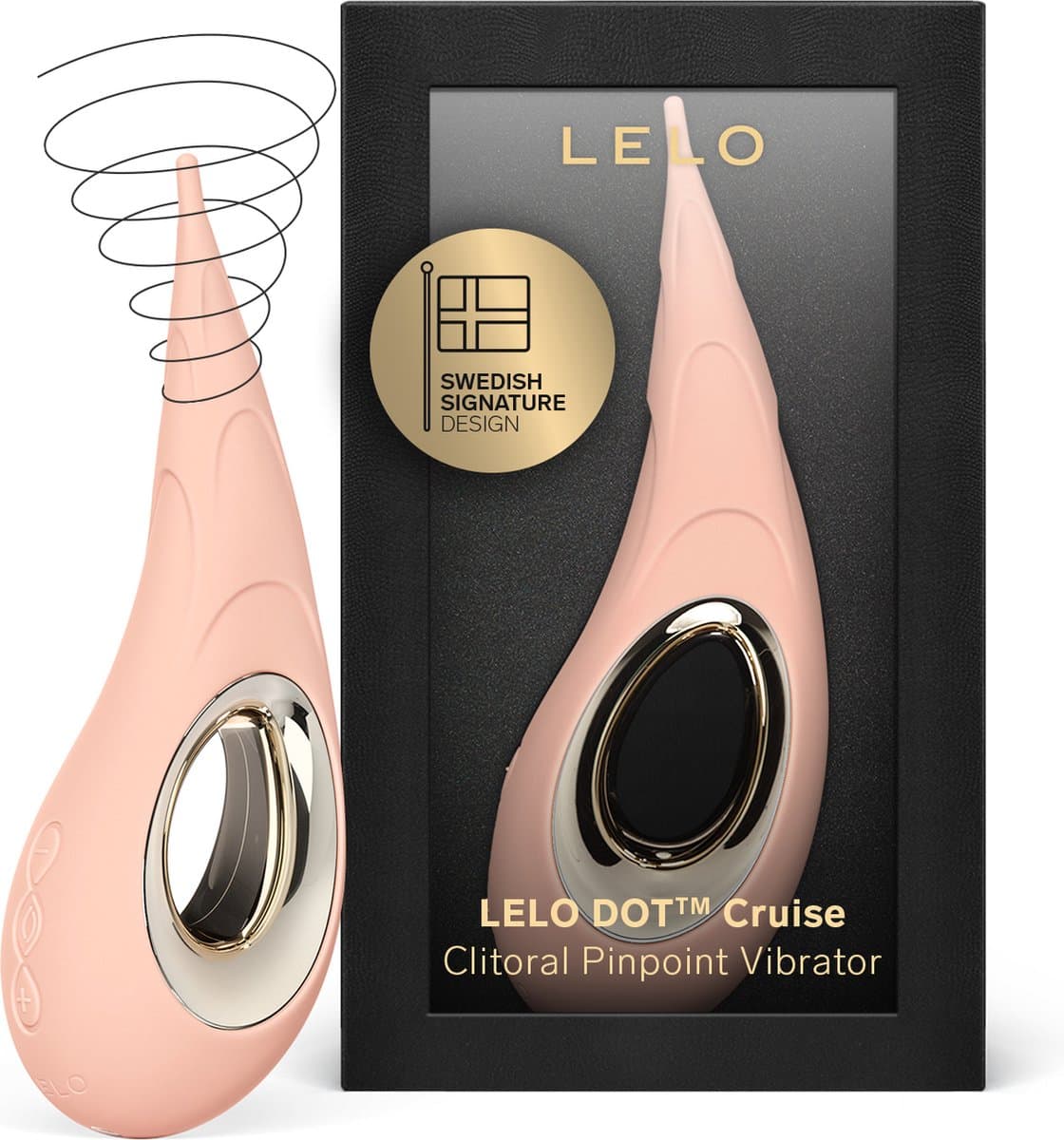 LELO DOT Cruise – Clitorale Vibrator – Elliptische Beweging – Cruise Control – Peach Please — afbeelding 1