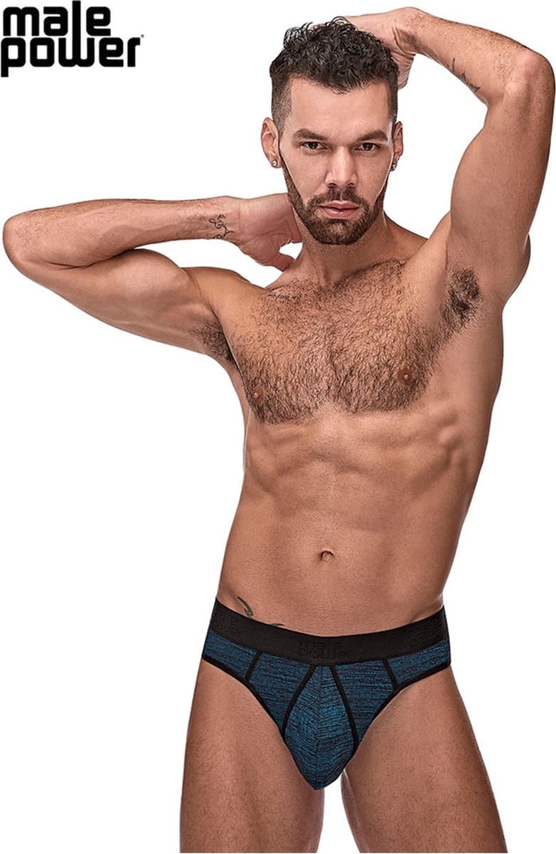 Male Power Sport String blue S/M — afbeelding 1