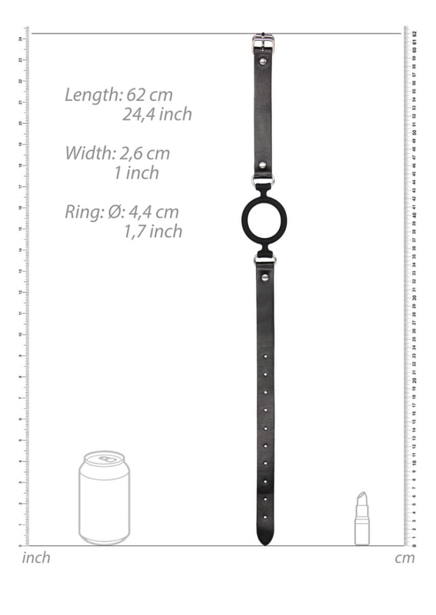Siliconen Ring Gag – Zwart — afbeelding 1