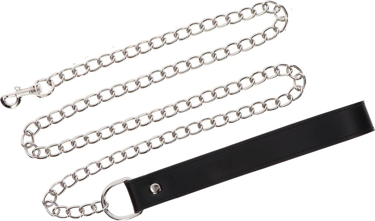 Taboom - Chain Leash - Bondage / SM Collar and leash Zwart — afbeelding 1