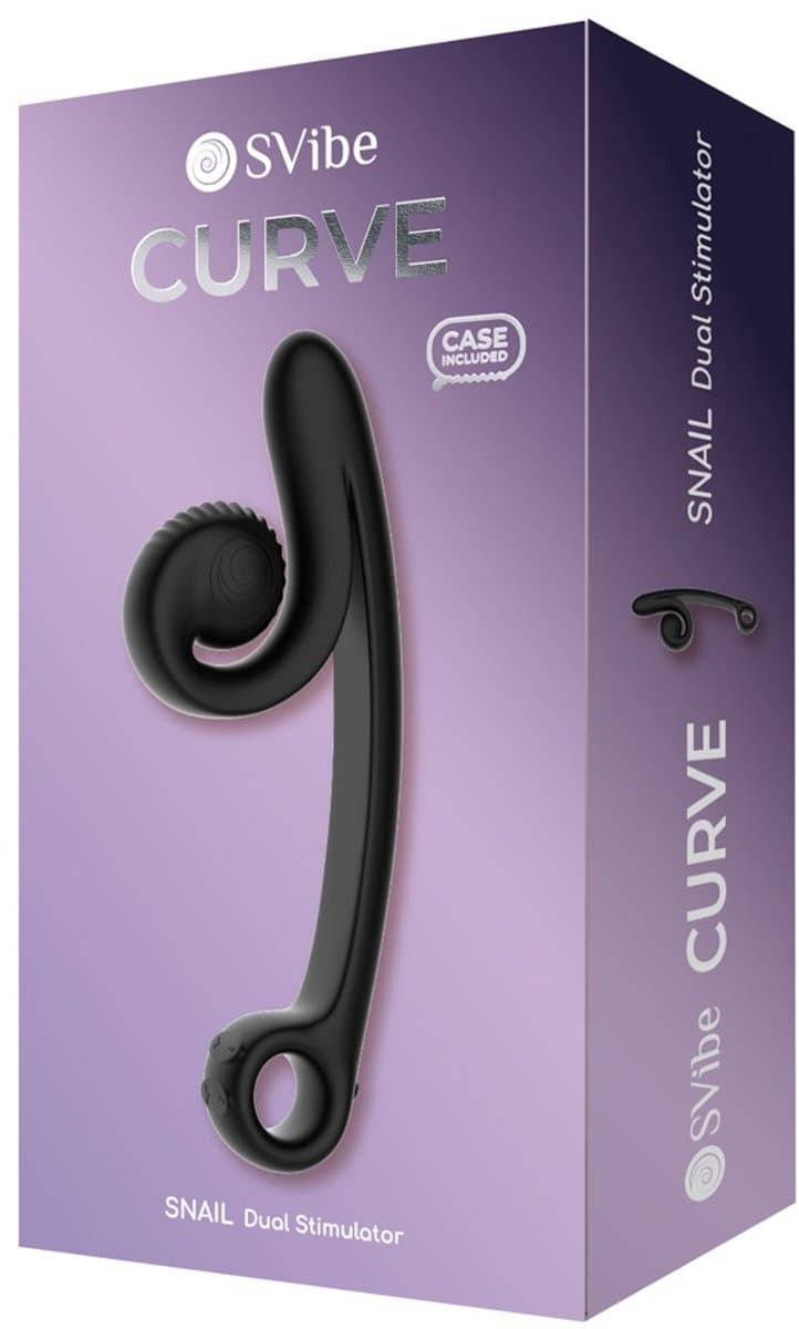 Snail Vibe Snail Vibe Curve Vibrator Zwart — afbeelding 1