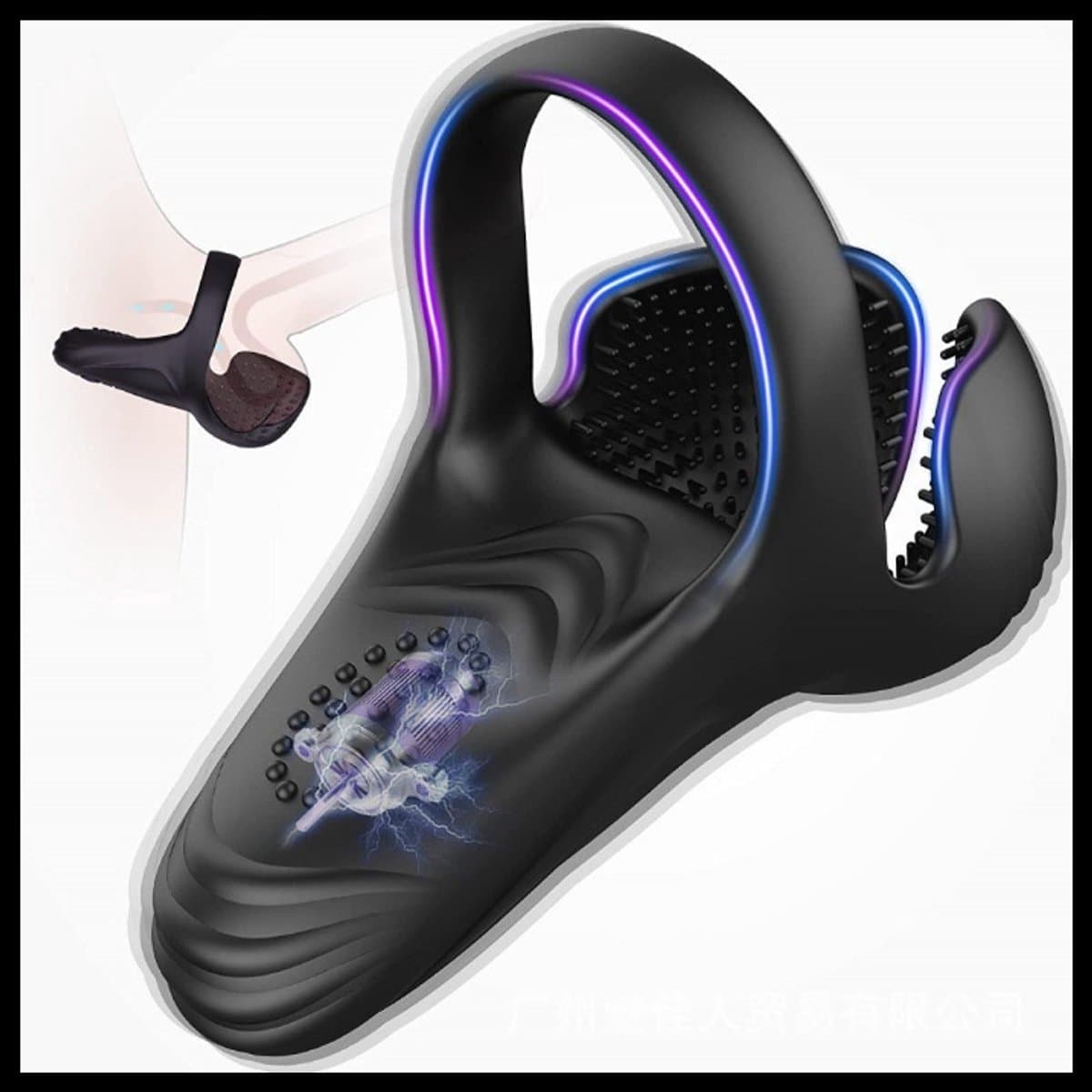 Daity Cockring Vibrerend – Penisring met Knopbediening – 10 Vibratiestanden – Testikel & Perineum Stimulator – Siliconen Seksspeeltje – Voor Langdurige Erectie – Voor Mannen en Koppels — afbeelding 1