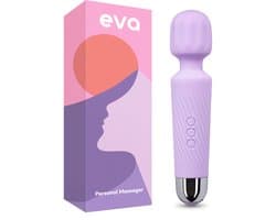 Eva® Personal Massager - Magic Wand - Vibrator voor Vrouwen - Krachtige Clitoris Stimulator - 75% Intensere Stimulatie - 20 Standen - Fluisterstil - Sex Toys voor Vrouwen - Seksspeeltjes - Cadeau voor Vrouw - Sensuele Audio - Lavender Purple