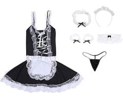Sexy Dienstmeisje Kostuum voor Dames - Rollenspel Lingerie Set