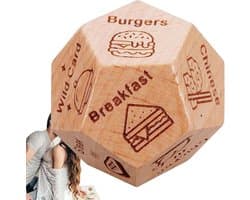 Dobbelspel Koppels - Date Night Spel - Romantische Avonden - Houten Materiaal - 3x3x3 cm - Niet gespecificeerd
