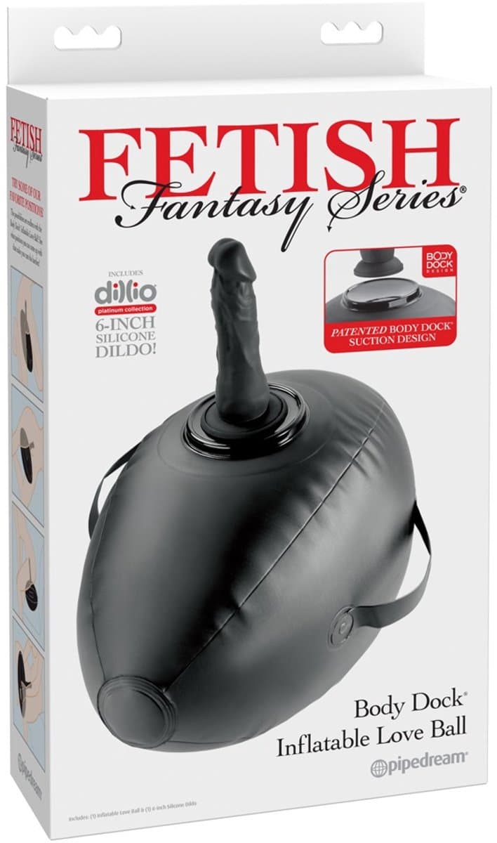 Pipedream Fetish Fantasy Series Body Dock opblaasbaar Love bal Seksapparaat - Zwart — afbeelding 1
