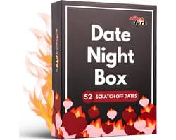 Date Night Box - Intieme Spel - Romantische Avonden - 52 Kras Ideeën - 14 x 11 x 3 cm
