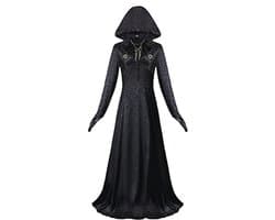 Vampire Madam Gothic Kostuum met Kap voor Dames - Cosplay Outfit voor Halloween en Carnaval