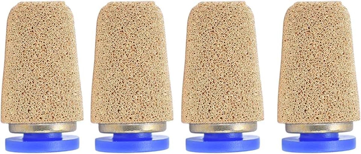 Pneumatische Demper, Geluiddemper Koper, Pneumatische Dempers met Perslucht voor Cilinders, Magneetventielen, Krukassen, Versnellingsbakken, Brandstoftanks, Pneumatisch Gereedschap — afbeelding 1