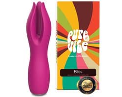 PureVibe® Bliss Clitoris Massager en Vibrator - Vibrators voor Vrouwen - Fluisterstil & Discreet - Erotiek Sex Toys voor koppels - Vibromasseur Stimulator Homme & Femme - Roze