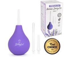 Livingful Premium Enema Irrigator 225ml • Klysma Set • Enema Kit • Anal Shower Irrigator • Voor constipatie • Hygiënische darmreiniging • Darmreiniging • Optimale darmreiniging • Anale douche • Vaginale douche • Ontgifting • Laxeermiddel•Comfortabel