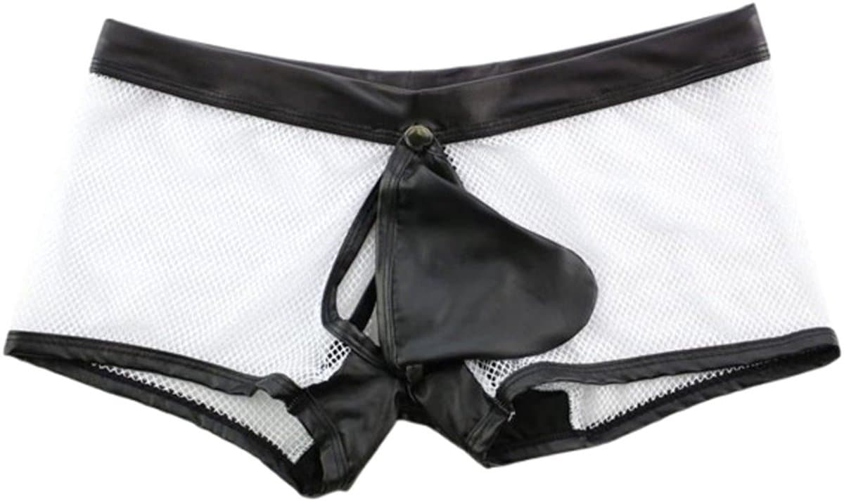 Erotische boxershort mannen - Transparant - Open kruis functie - Knoop - Penis — afbeelding 1