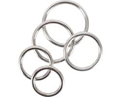 Bad Kitty – 5 Delig RVS Penis Ringen Set voor de Perfecte Cock Training - Zilver