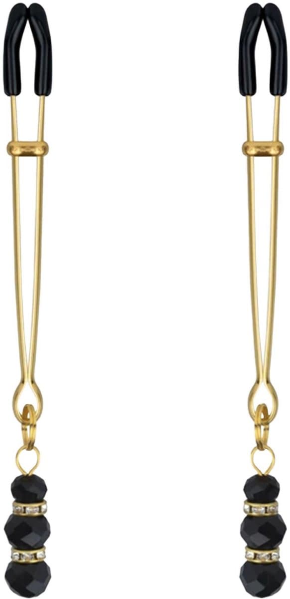 Tepelklemmen - Kralen - Zwart — afbeelding 1