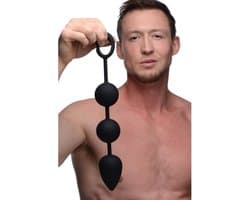 Tom of Finland Weighted Anal Ball Beads - Black