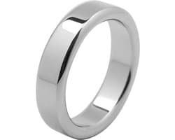 Banoch - Cockring flat rounded metaal - ∅ 35 - 6 mm dik metaal | penisring