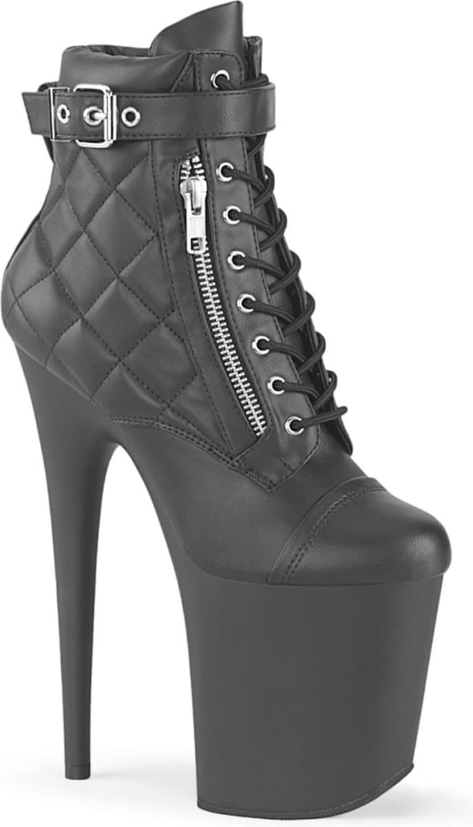 Pleaser - FLAMINGO-800-05 Plateau Laarzen - Paaldans schoenen - 40 shoes - Zwart — afbeelding 1